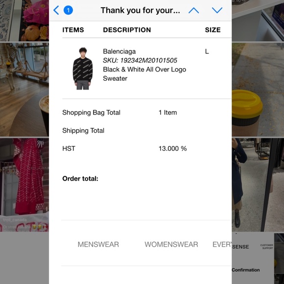 Balenciaga all over Logo Sweater - Men’s - Picture 5 of 5